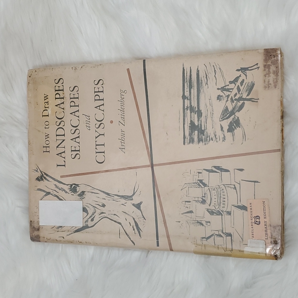 Vintage 1963 How to Draw Landscapes Seascapes and Cityscapes book